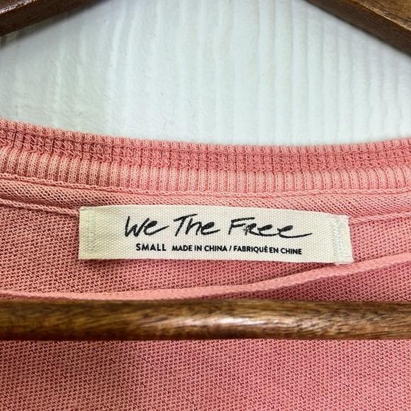 Free People - Military Mix Cotton Studded Long Sleeve Cuff Henley Size Small - Picture 10 of 11